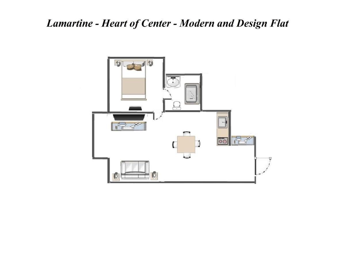 Lamartine- Heart Of Center- Modern And Design Flat Niza Exterior foto